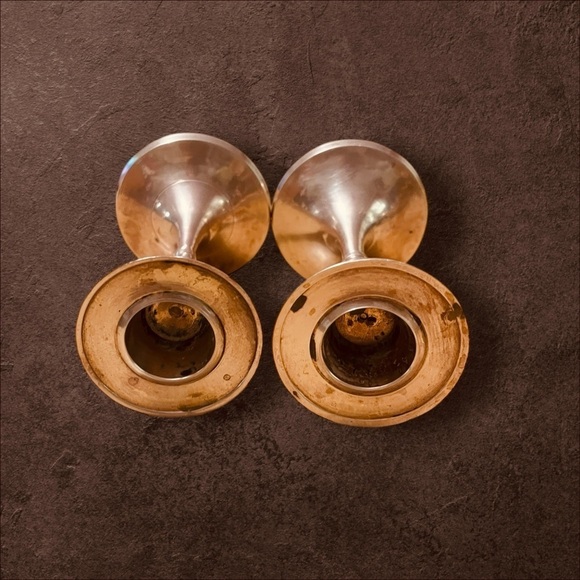 French Brass Candle Holders, France, 1960s, Set of 2 - Picture 8 of 12